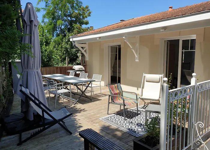 Charmante Avec Terrasse Et Garage à Arcachon, Proche Centre Et Plages - Fr-1-474-61 Villa
